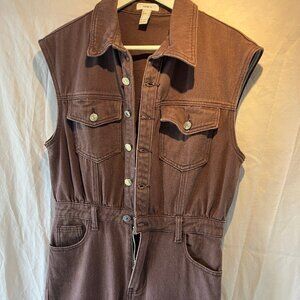 Forever 21 Lilac Denim Jumpsuit